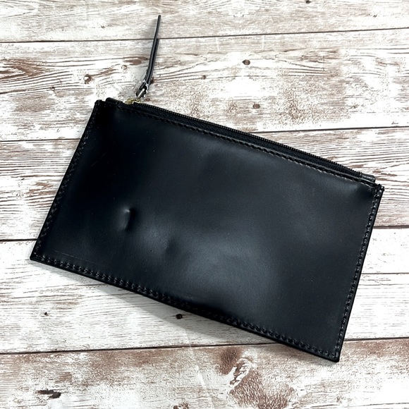 Cole Haan Mini Bag Wallet Coin Purse Make-Up Bag Black Glossy finish - Picture 3 of 5